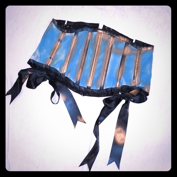 Hand painted Catherine Coatney reversible corset - Picture 4 of 8